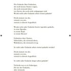 "Ungedachte Gedanken" – Ein poetischer Text über unausgesprochene und ungedachte Gedanken, die niemand formulierte.