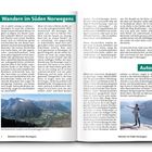 **Wandern im Süden Norwegens**. Unten links: "Der fantastische Ausblick vom Romsdalseggen-Kamm". Rechts: **Autor** Oliver Lair.