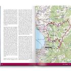 Zwei Seiten einer Landkarte mit pinken Stecknadeln an Orten in Deutschland, Österreich und Nachbarländern.