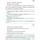 Seite 24. Gespräche über Technologie und Viehzucht. Nube kontrolliert Schafe. Spanischer Text mit deutscher Übersetzung.