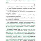 Seite 5, Seitennummer 16. Französischer Text mit deutschen Übersetzungen in Klammern eingefügt. Text behandelt eine Diskussion über Alpakas.