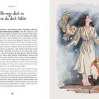 Kapitel 1.3: Bewege dich so, wie du dich fühlst. Links Text über Körper und Bewegung. Rechts Illustration: Frau mit Eule und Fuchs.