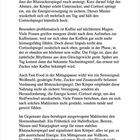 Der Text beschreibt, wie Ernährung den Hormonhaushalt beeinflusst, besonders durch Zucker und Koffein.