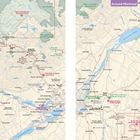 Karte rund um Montreal mit Orten wie Mont-Tremblant National Park, Saint-Jérôme, und dem St. Lawrence River.