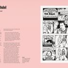 Links Text zu Alison Bechdel und ihrem Werk. Rechts ein Comic über "The Rule" mit Frauen im Kino, die über Filme sprechen.