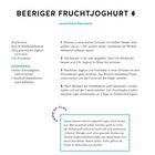 „BEERIGER FRUCHTJOGHURT: 50 g Rosinen, 40 g TK-Wildheidelbeeren, 250 g griechischer Joghurt, 2 EL Frischkäse. Anleitung in 4 Schritten.“