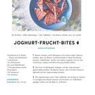 "JOGHURT-FRUCHT-BITES - schön erfrischend. Rezept mit Zutaten: Beeren, Banane, Haferflocken, Joghurt."