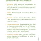 Steckbrief über perfektionistische Kritiker: Selbstkritik, Minderwertigkeitsgefühle, Leistungsdruck, unrealistische Ansprüche.
