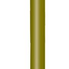 Ein olivgrüner Bleistift mit goldenem Radiergummihalter, oben mit einer Stoffblume in Zebraoptik dekoriert.