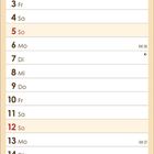 Kalenderblatt: September 2027 mit Kalenderwochen. Rot-weiße Tasse mit Kaffee, umgeben von Kaffeebohnen.