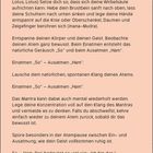 Meditationsanleitung und Mantra: "Einatmen 'So', Ausatmen 'Ham'" für Entspannung und Konzentration.