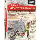 Rätsel-Adventskalender: Professor Charlies Reise um die Welt, Ein Rätselspiel in 24 Episoden. Illustration: Wanderer im Schnee.