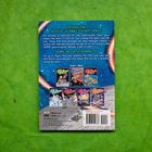Text: "Operation: Rescue Blanket from Space", "Come in, CatStronauts!", "Don’t Miss:". Darunter bunte Buchcover auf grünem Hintergrund.