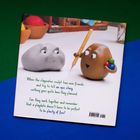 "When the claymates sculpt two new friends ... fun?" Zwei bunte Figuren aus Knete, eine graue und eine braune, auf einem Tisch.