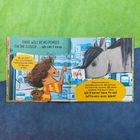 Texte: "THERE WILL BE NO PONIES ON THE COUCH... We can't keep...", "Oh, you won't have to worry...", "Ponies love leftovers...".

Eine Bilderbuchillustration zeigt ein Kind und ein Pony vor einem Kühlschrank.
