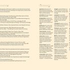 Linke Seite: "Selected Sources". Bücher, Artikel, Filme, Videos und Websites gelistet.  
Rechte Seite: "Glossary". Begriffe und Definitionen zu Themen wie Landwirtschaft, Atmosphäre, Biodiversität.
