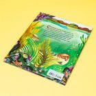 Text: „Visual photos and real sea creatures. Crashing waves, hungry birds, sea stars on the prowl.“

Ein buntes Unterwasser-Illustrationsmotiv mit Fischen und Pflanzen.