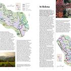 Calistoga: Beschreibung der Temperaturvariationen, geografische Lage und touristische Attraktionen. St. Helena: Details zur Weinproduktion, Geschichte und Tourismus. Enthält Karten der Regionen.