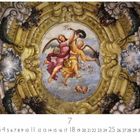Der Text enthält: "Santa Lucia, Parma, Italien". Gemälde von Engeln im Himmel, umrahmt von goldenen Verzierungen.