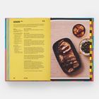 Links steht das Rezept "ASADO CUBA" mit Zutaten und Zubereitung. Rechts ein Teller mit geschnittenem Fleisch und Beilagen.