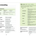 "Understanding", "KEY PHRASES", englische und französische Sätze, Lautschrift. Hinweis zu "FALSE FRIENDS" mit Beispielen.