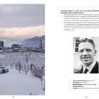 Text über Josef Mayr-Nusser, einen zivilen Helden aus dem Zweiten Weltkrieg. Rechts Schwarzweißfoto eines lächelnden Mannes. Links Schneelandschaft.