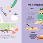 1 EL Zucker, ½ TL Salz, ½ Tasse Mehl, 2 Eier. Apfel in Scheiben schneiden: 4 Schritte, Anleitung mit Illustrationen.