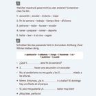 Seite „6 TEST“. Aufgabe 1: Wählen Sie den unpassenden Ausdruck. Aufgabe 2: Setzen Sie das passende Verb in die Lücken ein.