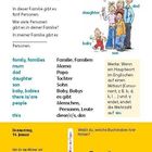 "Meine Familie. In dieser Familie gibt es fünf Personen. Donnerstag, 14. Januar. mum, dad, daughter, son, baby."