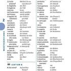 Wortverzeichnis mit italienisch-deutscher Vokabelliste, nummeriert mit "2", Lektion 8 mit ABC-Symbol.