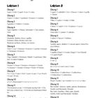 Texte: Lösungen. Lektion 1 und 2 mit Übungen und Antworten. Seitenzahl 182. Layout: Zwei Spalten.