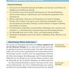 Zusammenfassung: Romantik als Reaktion auf Klassik. Wichtig: Jena, Berlin. Bezeichnung: Romantik gegen klassische Ideale.