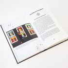 Text: "Durchbruch in England" und "POP! Siebdrucke selbstgemacht".  
Ein offenes Buch mit Bildern im Pop-Art-Stil.
