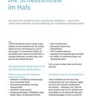 Titel: „Die Schaltzentrale im Hals“. Infos zur Schilddrüse: Symptome, Anatomie. Symptome umfassen Müdigkeit, Kälteempfindlichkeit.