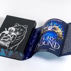 Covertext: "Fury Bound", Autor: Sable Sorensen. Ein schwarzes Buch mit einer Illustration eines Mannes und eines Wolfes.