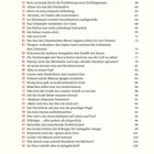 Texte: "Die griechischen Philosophen waren Meister im Nachdenken - 57", "Rom entstand durch die Entführung eines Zwillingspaars - 58", "Kann ich mal die Fischsoße? - 60", "Beton ist eine römische Erfindung - 62", "Kommt, wir baden alle zusammen! - 64" und weitere. 

Typografie auf weißem Hintergrund in rot und schwarz, nummeriert von 32 bis 66.