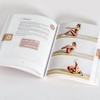 "Tag 17", "Pilates", "Anouks Quick-Tipp". Drei Fotos einer Frau beim Pilates auf einer Matte.