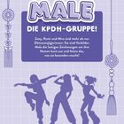 "MALE DIE KPDH-GRUPPE! Zoey, Rumi und Mira sind mehr als Dämonenjägerinnen. Sie sind Vorbilder." Silhouetten von drei Mädchen.