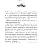 KAPITEL 1, Elaina. Illustration eines klassischen Pickup-Trucks. Textauszug beginnt mit einer Frage zu körperlichen Einschränkungen.