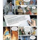 Dialog und Text in Sprechblasen thematisieren Einstein und seinen Freund Pankratius. Eine Szene zeigt Papier in Flammen.