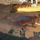 "Diese Monster sind entsetzlich." "Sie bilden einen Kreis. Aber warum?" "Sie scheinen sich zu formieren ..." Menschen fliehen vor feuerspeienden Wesen in einer Wüste.