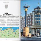Links: "LEGENDÄRE RADTOUREN", "DER HANSE GRAVEL". Rechts: Ein historisches Gebäude mit der Aufschrift "STÖRTEBEKER-HAUS".