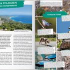 **Der Osten**

Illustration einer Karte mit Text:

**VON WEGEN NUR STRAND UND SAND IM OSTEN**

Zwei Personen sitzen auf einem Felsen in einem grünen Bachbett.