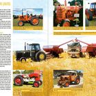 CHAMBERLAIN (AUS): Chamberlain-Traktoren von 1949 bis 1986 in Westaustralien. Bilder von verschiedenen orangefarbenen Traktoren.