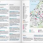 114 Gotland. Adressen von Restaurants wie Sankt Hans Café, Gamla Masters und Geschäften wie STUK Gotland. Enthält eine Karte von Visby mit markierten Orten zum Ansehen, Essen, Einkaufen, Schlafen und Fahrradverleihe.