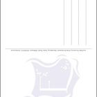 Postkarte mit Adresslinien und kleinem Dekor eines Baumes. Text: "La Kabb: University of the Enchanted".