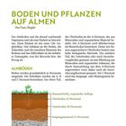 Seite 23: "BODEN UND PFLANZEN AUF ALMEN" von Franz Bergler. Diagramm zeigt Erdschichten mit Labels wie A-, B- und C-Horizont.
