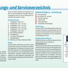Übernachtungs- und Serviceverzeichnis: Kategorien und Preise für Unterkünfte, Radwerkstätten, Entfernungshinweise. Bett+Bike-Logo.