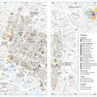 "Marais: Highlights mit Museen, Sehenswürdigkeiten, Hotels, Restaurants. Straßenkarte von Paris mit detaillierten Beschriftungen."