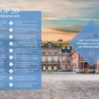 Auf der linken Seite steht "TOP 20 HISTORISCHE ORTE" mit einer Liste von Sehenswürdigkeiten. Rechts im blauen Kasten: "AUF HISTORISCHER SPURENSUCHE DURCH DIE GRANDE NATION". Im Hintergrund ist ein großes, prunkvolles Schloss zu sehen.